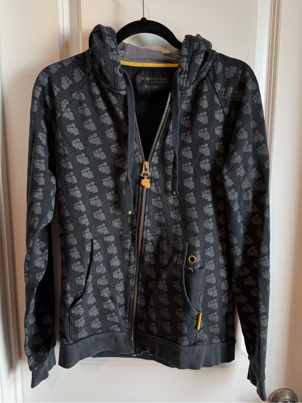 RARE Vintage MySpace Zip Up Hoodie Only 1,000 Made for Employees